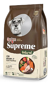 Quatree Supreme Sênior +7 Cães Adultos Raças Pequenas Sabor Salmão e Frango