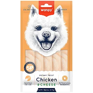 Wanpy Petisco Para Cães Creamy Sabor Frango e Queijo - 70g