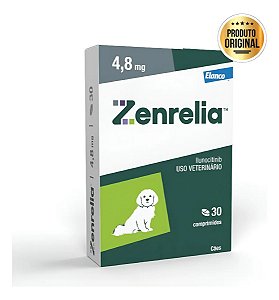 Zenrelia Elanco 4,8mg Anticoceira Cães 30 Comprimidos