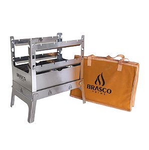 Churrasqueira Portátil SMART 4035 - Aço Inox (somente churrasqueira) com Bag