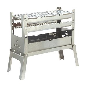 Churrasqueira Portátil JOY com Grelhas em Aço Inox sem Bag