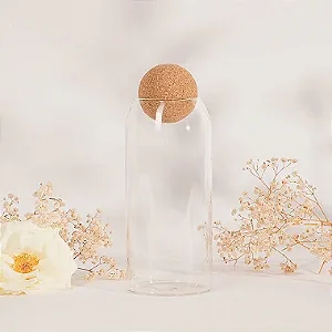 Pote Vidro Tampa Cortiça 1,3l