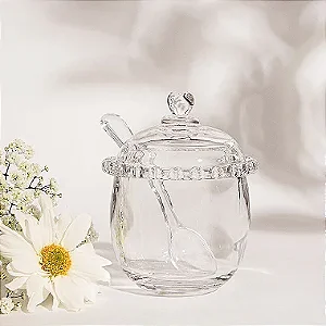 Açucareiro Vidro Cristal Coração