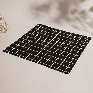 Guardanapo Quadriculado Preto e Branco