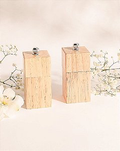 Conjunto Moedor Saleiro e Pimenteiro Bambu