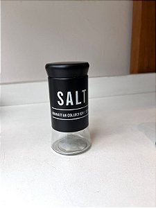 Saleiro Vidro Manhattan Preto
