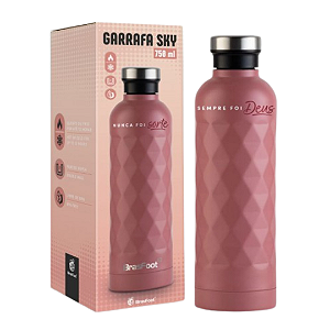 Garrafa Térmica SKY 750ml - Salmão