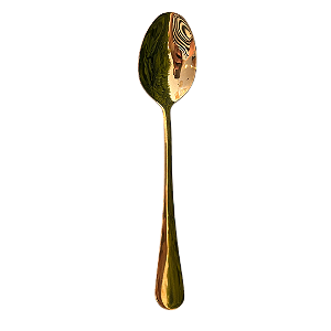 Mimo Style Colher de Mesa Dourado de Aço Inoxidável