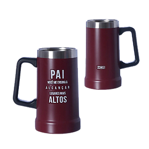 CANECA TÉRMICA PAI VOCÊ ME ENSINA – ZONACRIATIVA