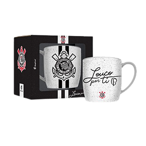 CANECA PORCELANA URBAN 300ML TIMES - CORINTHIANS