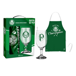 KIT TAÇA + AVENTAL - PALMEIRAS