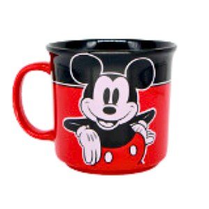 Caneca Tom Mickey Vermelha e Preta