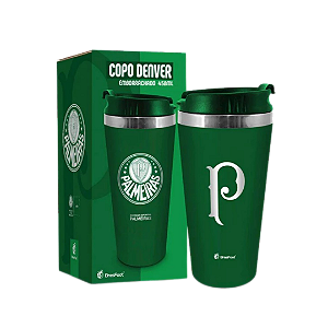 Copo Térmico Emborrachado Palmeiras 450ml