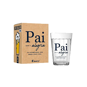 Copo Americano Vidro 190ml Pai que a alegria