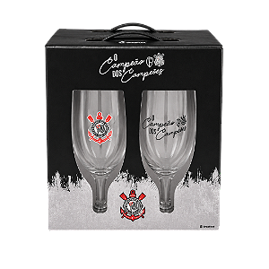 CONJUNTO 2 TAÇAS WINDSOR CORINTHIANS 330ML BRASFOOT