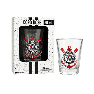 COPO SHOT CORINTHIANS VIDRO 60ML BRASFOOT