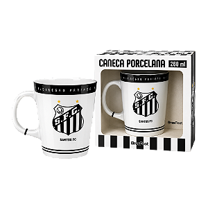 CANECA DE PORCELANA PREMIUM SANTOS 260ML BRASFOOT
