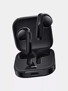 Fone Xiaomi Redmi Buds 6 Active Bluetooth 5.4 Preto Carbono – Original, IPX4, Som de Alta Qualidade
