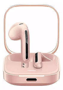 Fone de Ouvido Xiaomi Redmi Buds 6 Active Bluetooth 5.4 Rosa – Original com Garantia de 6 Meses
