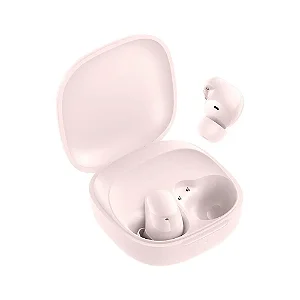 Fone de Ouvido Bluetooth Mi Buds 6 Play TWS 5.4 Sem Fio Xiaomi Dots Rosa – Alta Performance, Conforto e Qualidade Sonora Incomparável