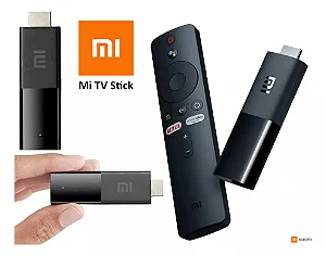 Xiaomi Mi TV Stick 2ª Geração Preto | Android TV Full HD, 8GB, 1GB RAM, Controle Remoto com Comando de Voz