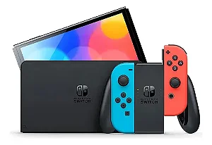 Console Nintendo Switch OLED 64GB – Joy-Con Neon Azul e Vermelho