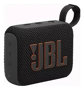 🔊 Caixa de Som JBL GO 4 Bluetooth Portátil à Prova d’Água – Cor Preta | Som Potente com Graves Otimizados