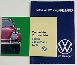 Manual do Proprietário VW Fusca ano 1969 + Capa Porta Manual