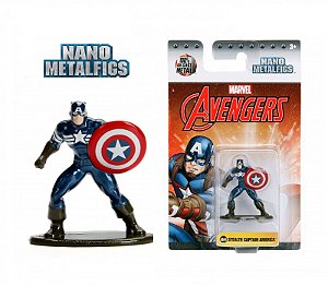 Colecao Nano Metalfigs Marvel Avengers Captain America - MV44