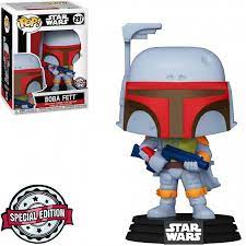 Funko Pop Star Wars Boba Fett 297 Exclusivo - Caixa Danificada