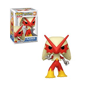 Funko Pop Pokemon Blaziken 983 - Caixa Danificada