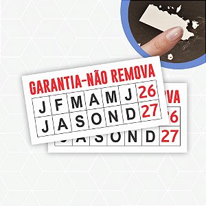 1.000 unidades de Lacre De Garantia E Segurança Casca de Ovo Destrutível 0,5X1cm - Sem Personalização