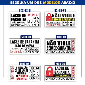 1.000 unidades de Lacre De Garantia E Segurança Casca de Ovo Destrutível 1x2cm - Sem Personalização