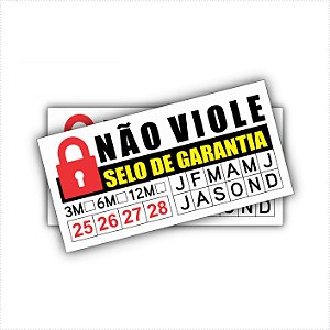 1.000 unidades de Lacre De Garantia E Segurança Casca de Ovo Destrutível 1x2cm - Sem Personalização