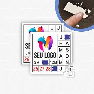 Lacre Casca De Ovo Destrutível Selo De Garantia 1x1 cm Personalizado