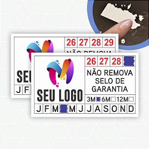 Lacre Casca De Ovo Destrutível Selo De Garantia 1,5x2,5 cm Personalizado