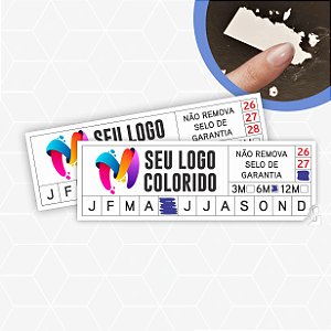 Lacre Casca De Ovo Destrutível Selo De Garantia 1x3 cm Personalizado