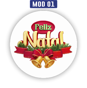 Adesivos Personalizados: "Feliz Natal" - 4x4cm