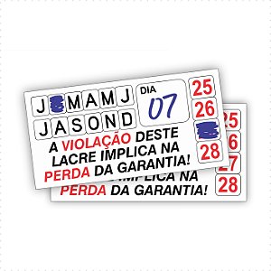 1.000 unidades de Lacre De Garantia E Segurança Casca de Ovo Destrutível 1x2cm - Sem Personalização