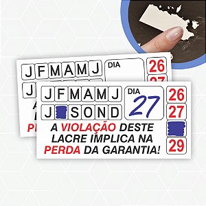 1.000 unidades de Lacre De Garantia E Segurança Casca de Ovo Destrutível 1x2cm - Sem Personalização