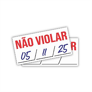 1.000 unidades de Lacre De Garantia E Segurança Casca de Ovo Destrutível 1x2cm - Sem Personalização