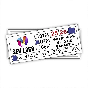 Lacre Casca De Ovo Destrutível Selo De Garantia 1x2,5 cm Personalizado