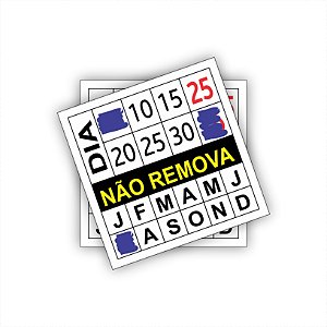 Lacre Casca de Ovo - Não Remova - 1x1cm