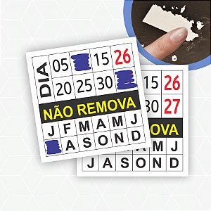 Lacre Casca de Ovo - Não Remova - 1x1cm