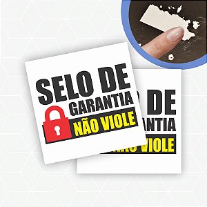 Lacre Casca de Ovo - 1x1cm / Selo de Garantia, não viole!