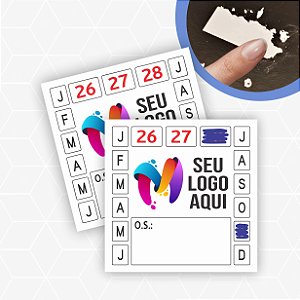 Lacre Casca De Ovo Destrutível Selo De Garantia 2x2cm - Personalizado