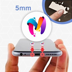 1.000 unidades Micro Lacre De Garantia E Segurança Casca de Ovo Destrutível 0,5cm - Redondo