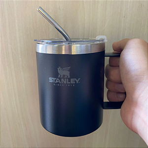 Caneca Térmica com Canudo 350 ml