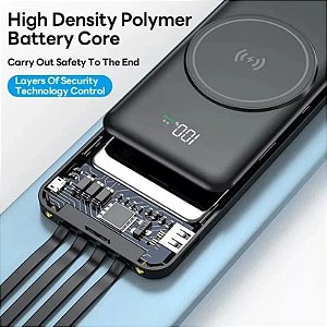 POWER BANK CARREGADOR BATERIA  INDUÇÃO UNIVERSAL