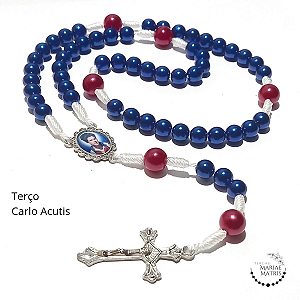 Terço Beato Carlo Acutis (Pérola)
